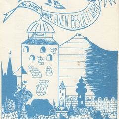 Postkarte "Dicker Turm"